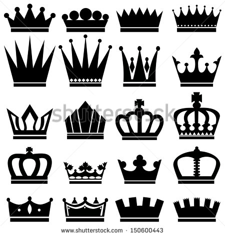 Black and White King Crown