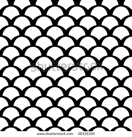 Black and White Snake Scales Pattern