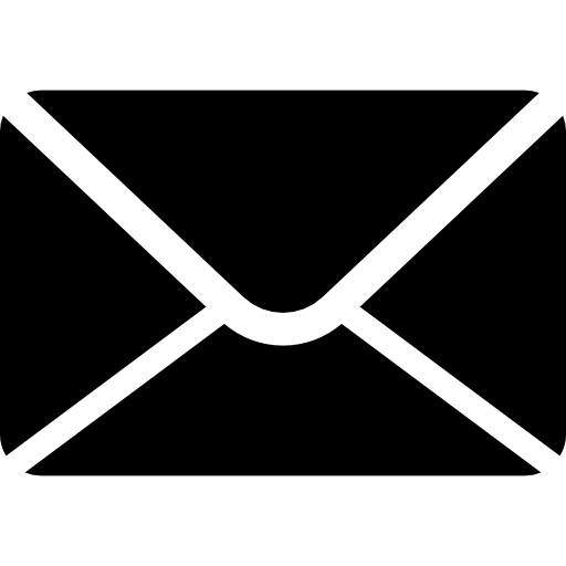 Black Email Envelope Icon