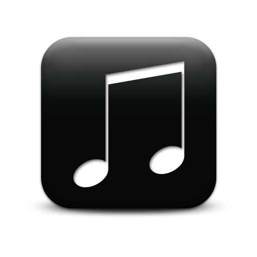 Black Music Note Icon Black Music Note Icon