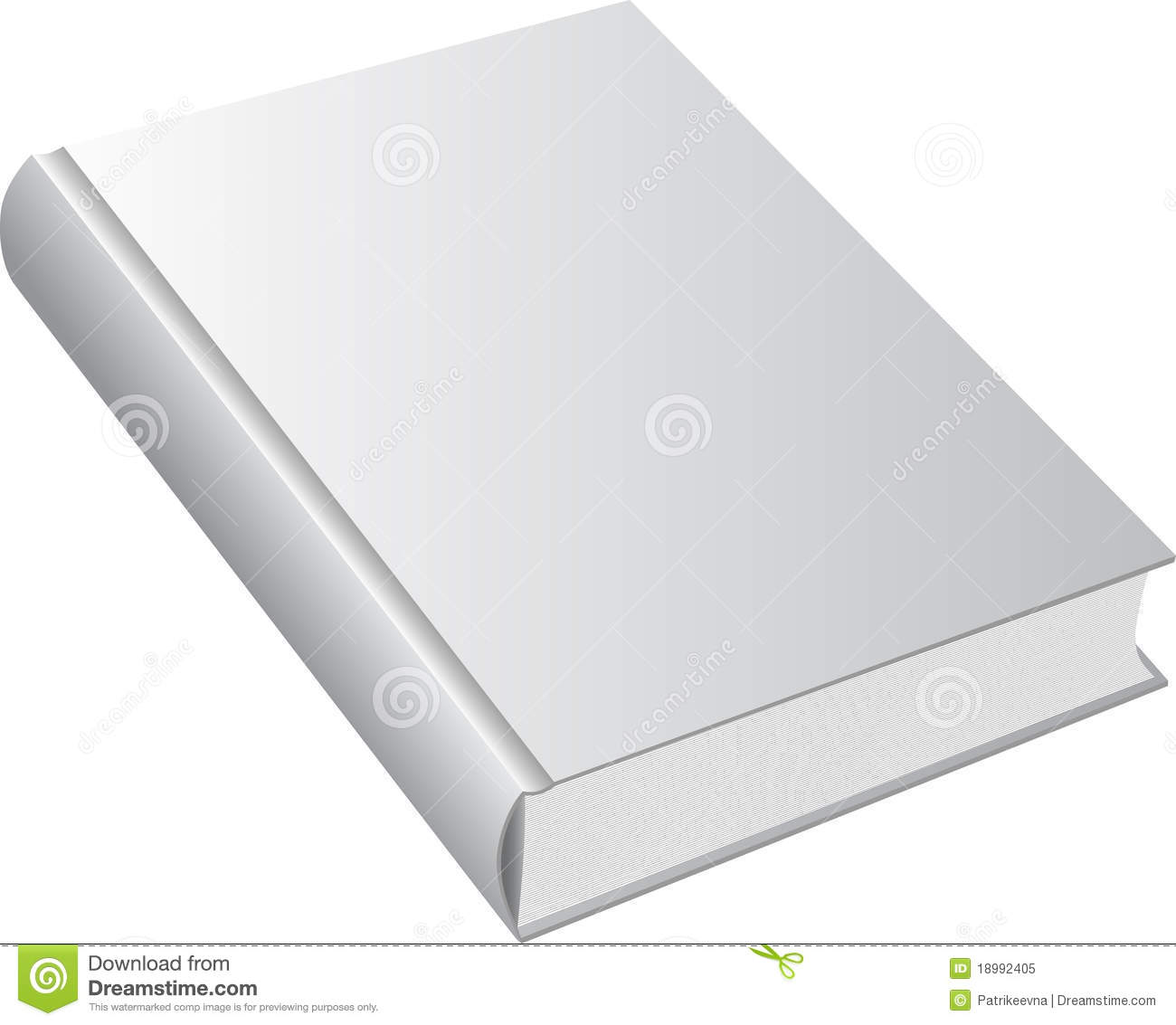 Blank Book Cover Vector