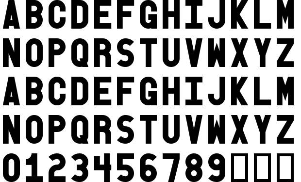 5 Old Block Font Images