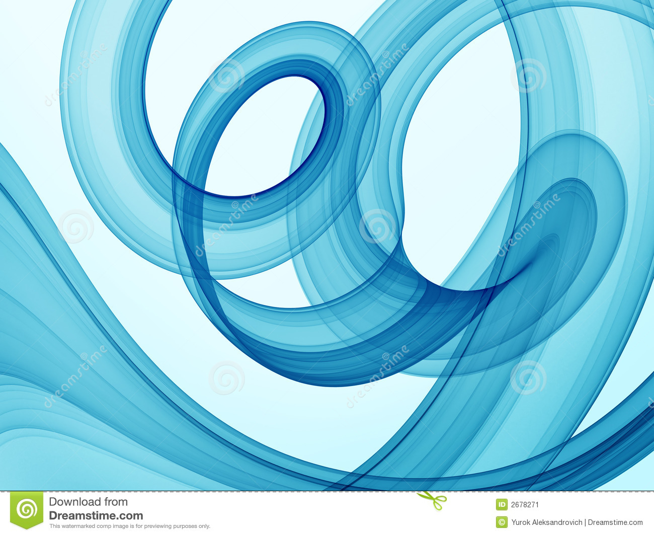 Blue Abstract Swirls