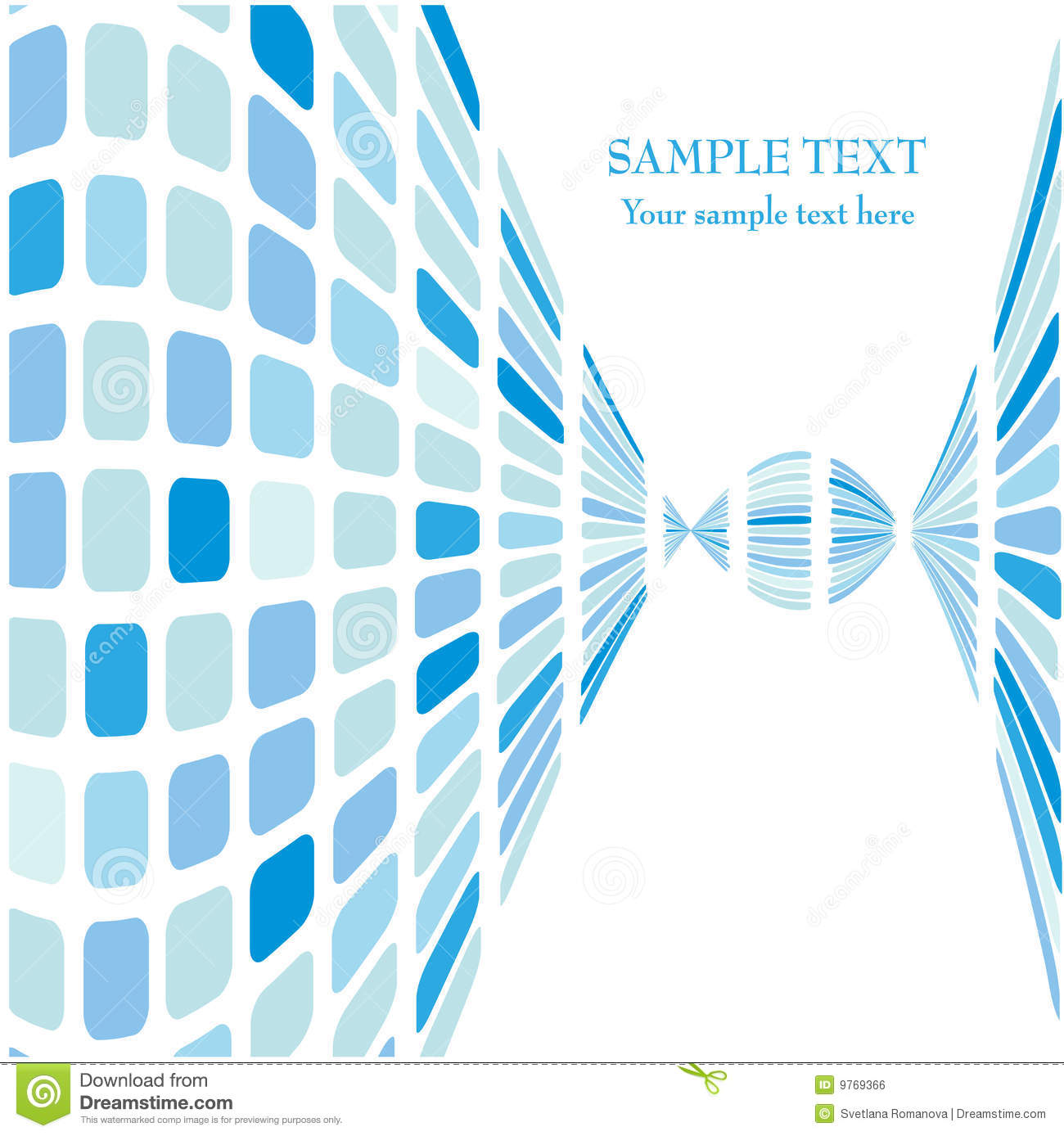 Blue Mosaic Vector