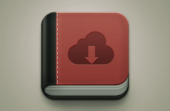 Book App Icon PSD