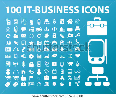 Business Card Icons Vector