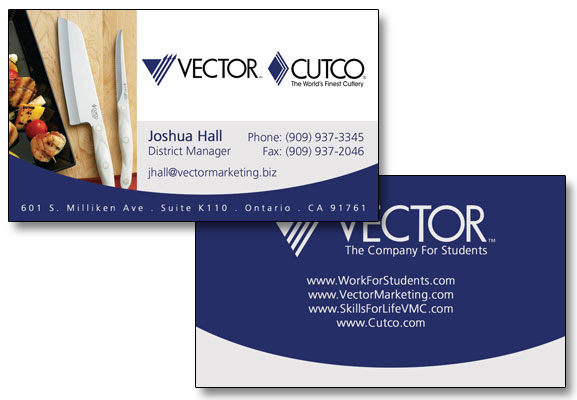 Business Cards CUTCO Vector Marketing