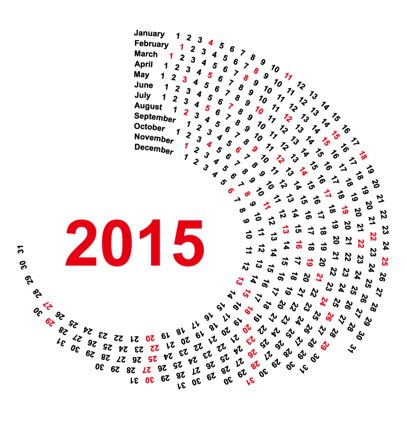 11 Cartoon Networt 2015 Calendar Template PSD Images