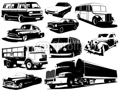 Car and Truck Vector