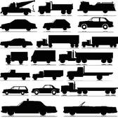 Car Truck Silhouette Vector