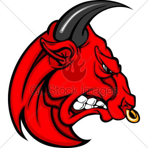 Cartoon Bull Mascot
