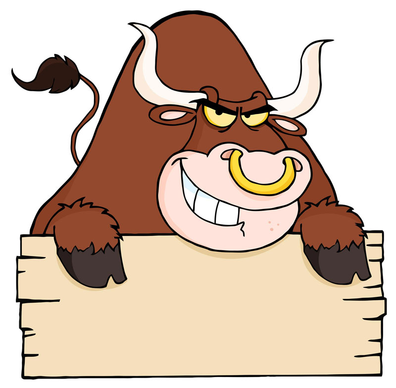 Cartoon Bulls Clip Art