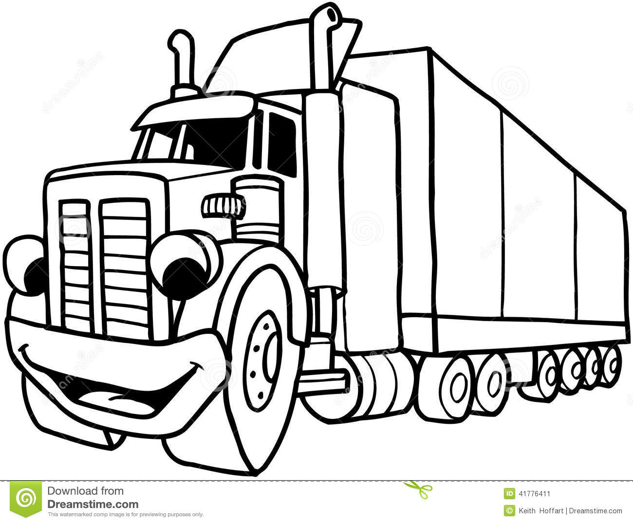 Cartoon Semi Truck Clip Art