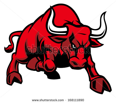 Charging Bull Clip Art