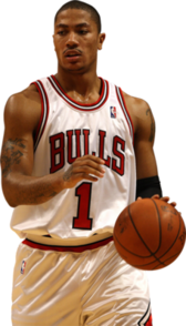 Chicago Bulls Derrick Rose Basketball Player