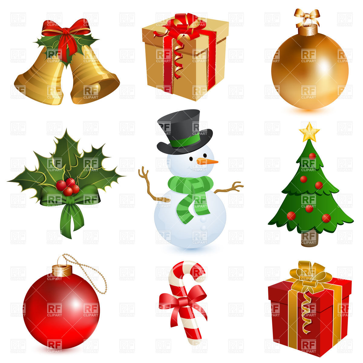 Christmas Bells Border Clip Art Free