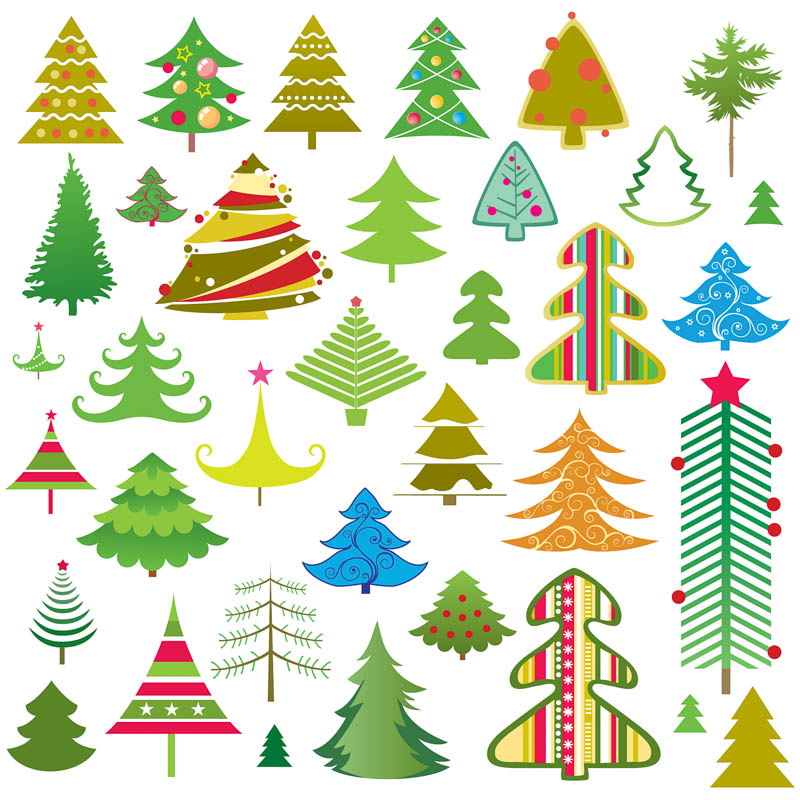 Christmas Tree Vector Free Download