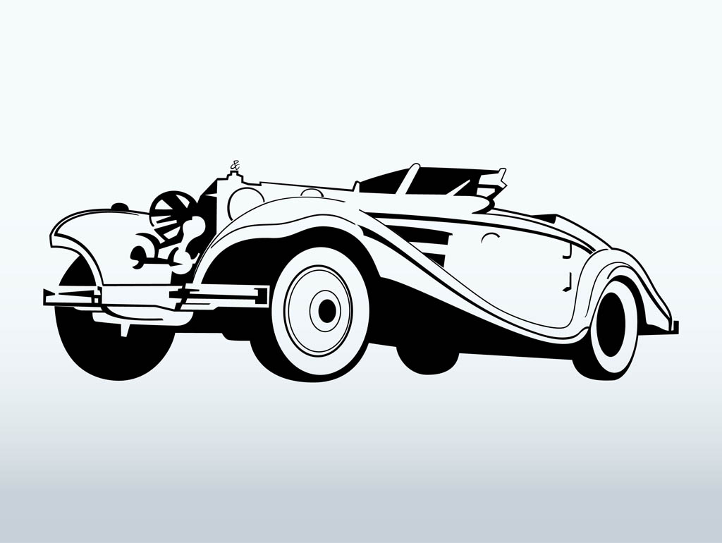 13 Vintage Cars Vector Art Free Images