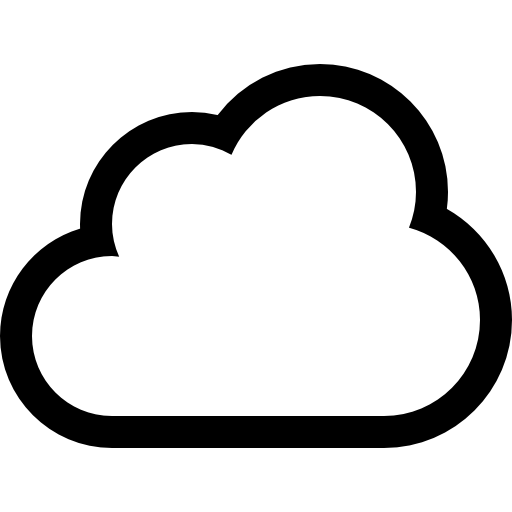 Cloud Outline Icon Cloud Outline Icon