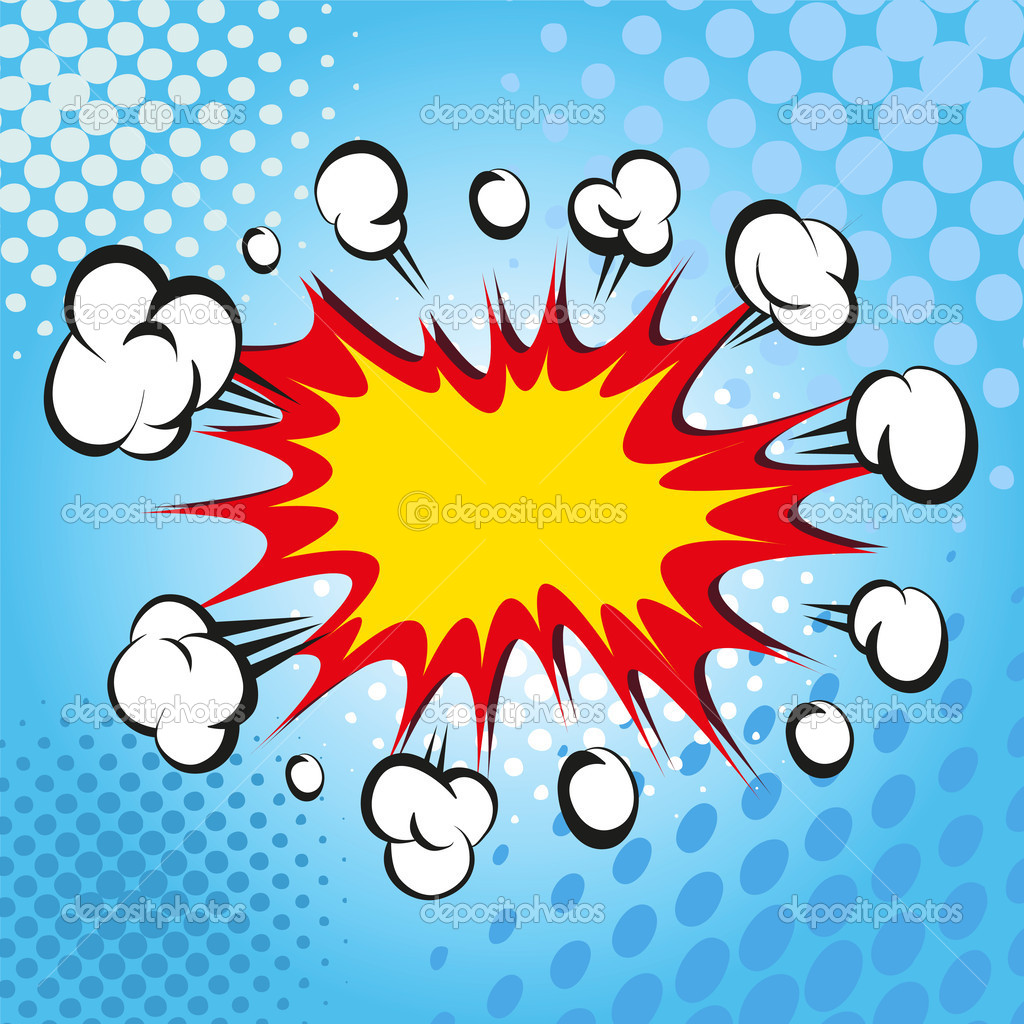 Comic Book Explosion Vector