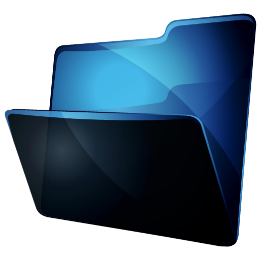 12 Download Blue Folder Icon PNG Images