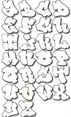 Cool Graffiti Alphabet Bubble Letters
