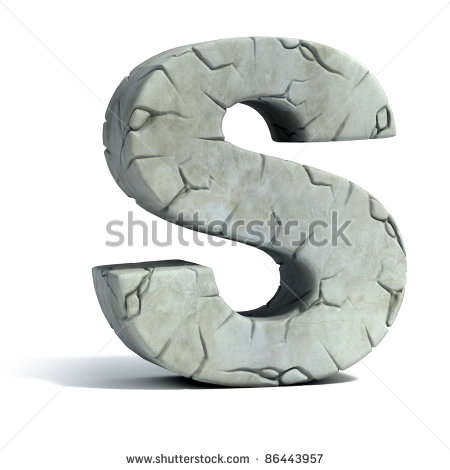 Cracked Stone 3D Font