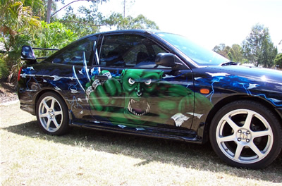 Custom Car Airbrush Graphics