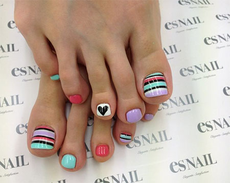 Cute Easy Toe Nail Art Designs