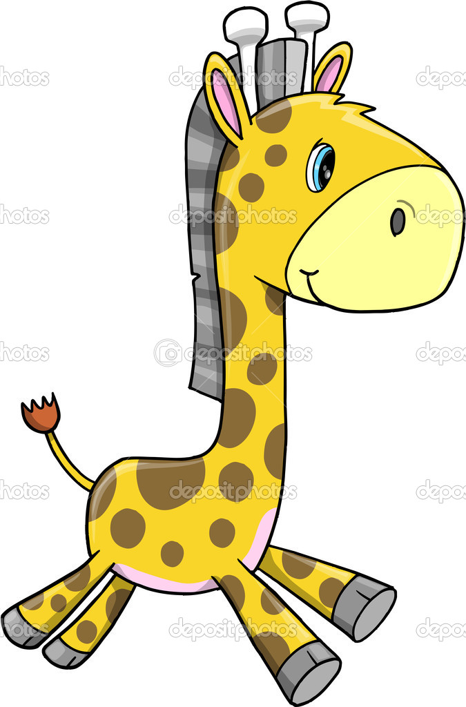 Cute Jungle Animals Clip Art Giraffe