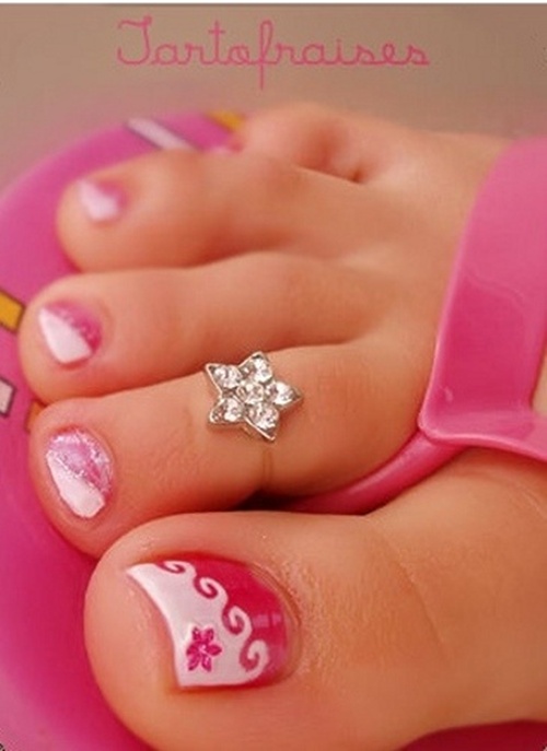 Cute Toe Nail Art Designs