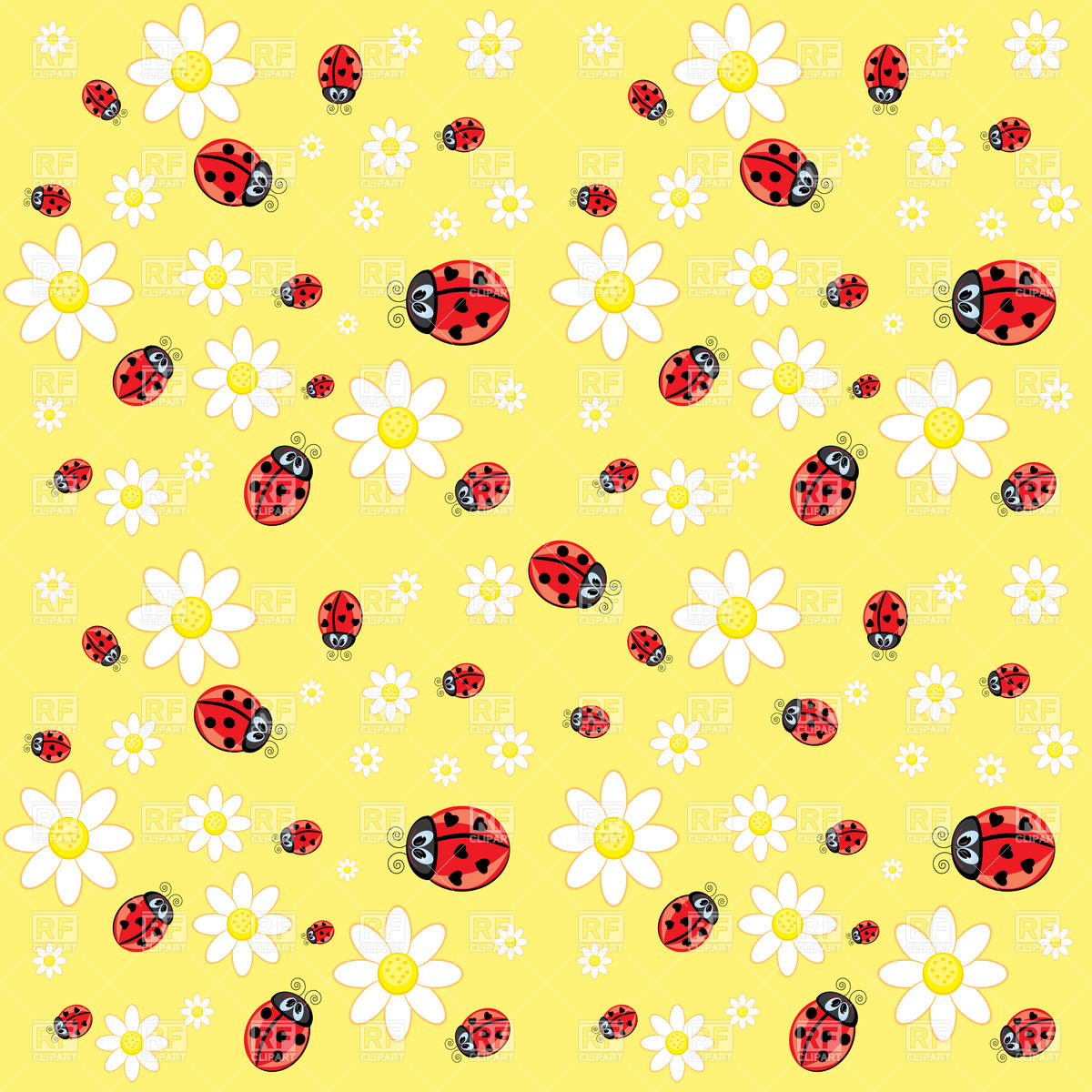 Daisy and Ladybug Pattern