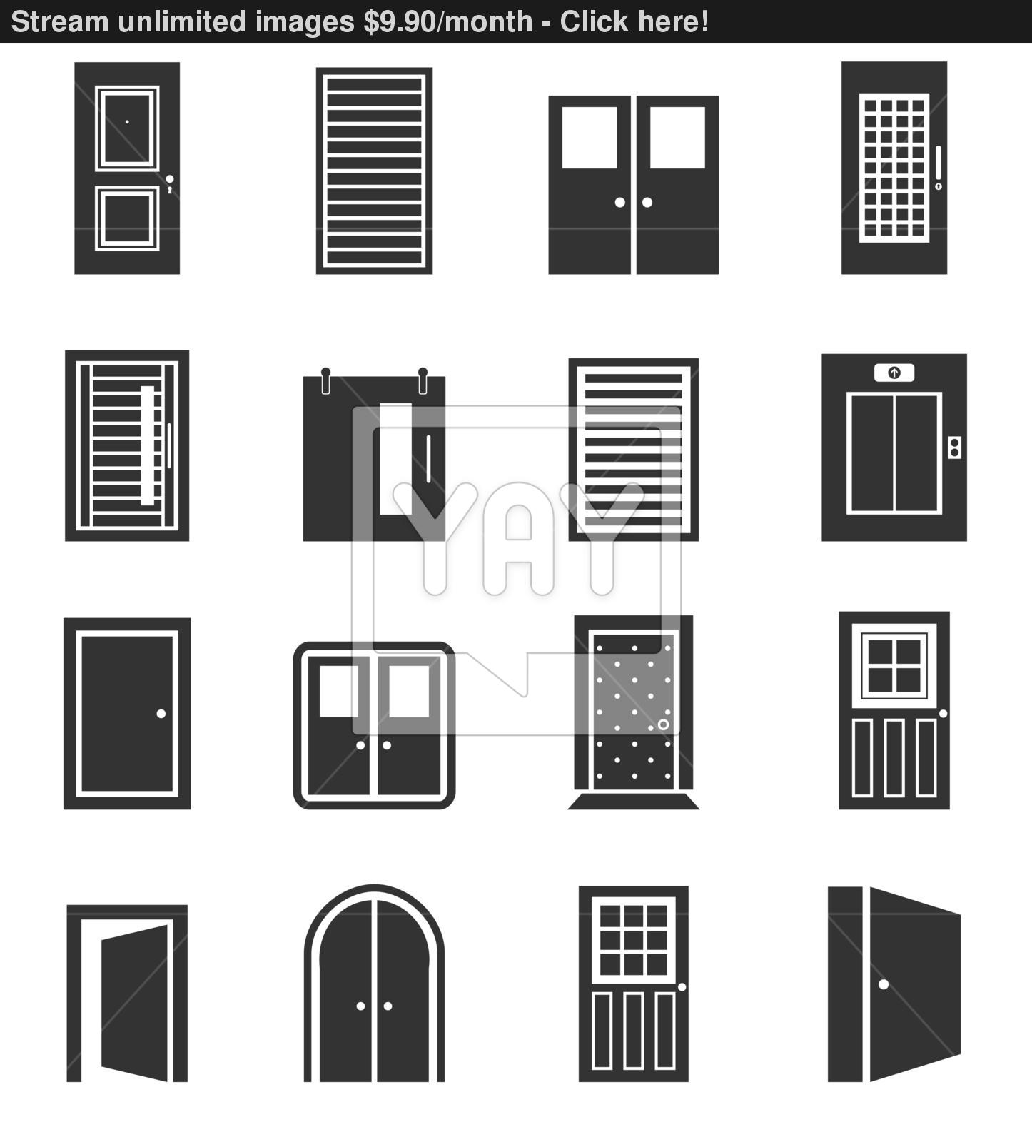 Door Icon Vector Door Icon Vector