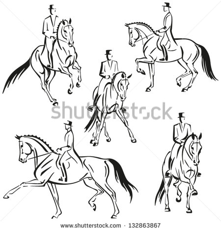 Dressage Horse Silhouette