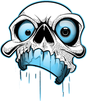 Dripping Skull Vector