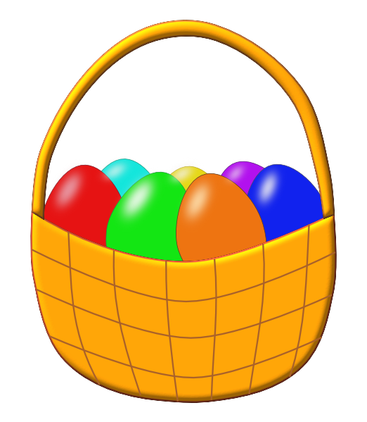 Easter Egg Basket Clip Art