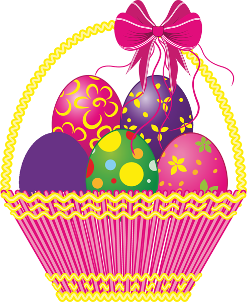 Easter Egg Basket Clip Art