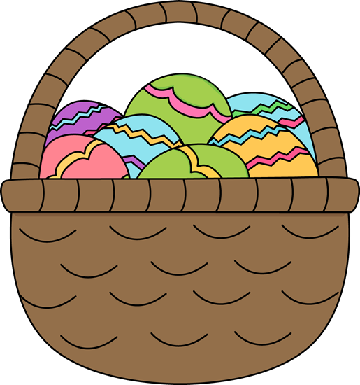 Easter Egg Basket Clip Art