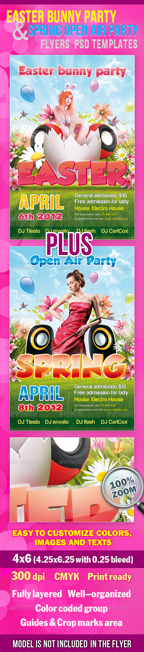 Easter Party Flyers Templates Free