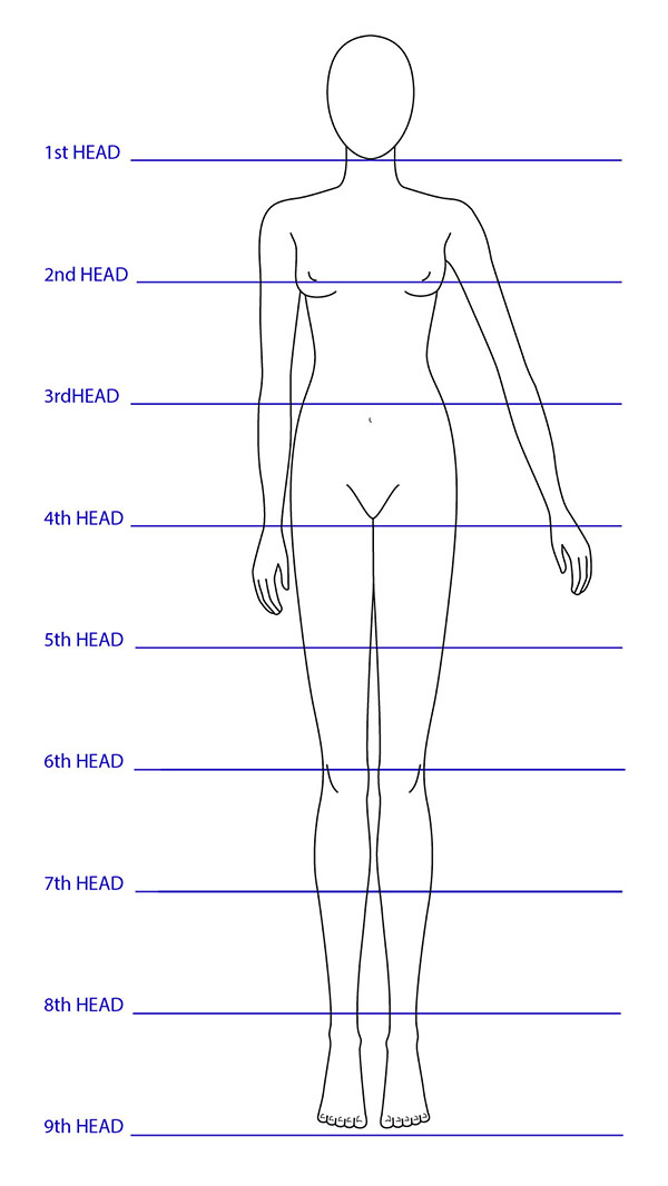 Fashion Design Body Templates