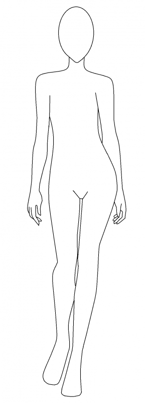 Fashion Design Model Outline Template Fashion Design Model Outline Template