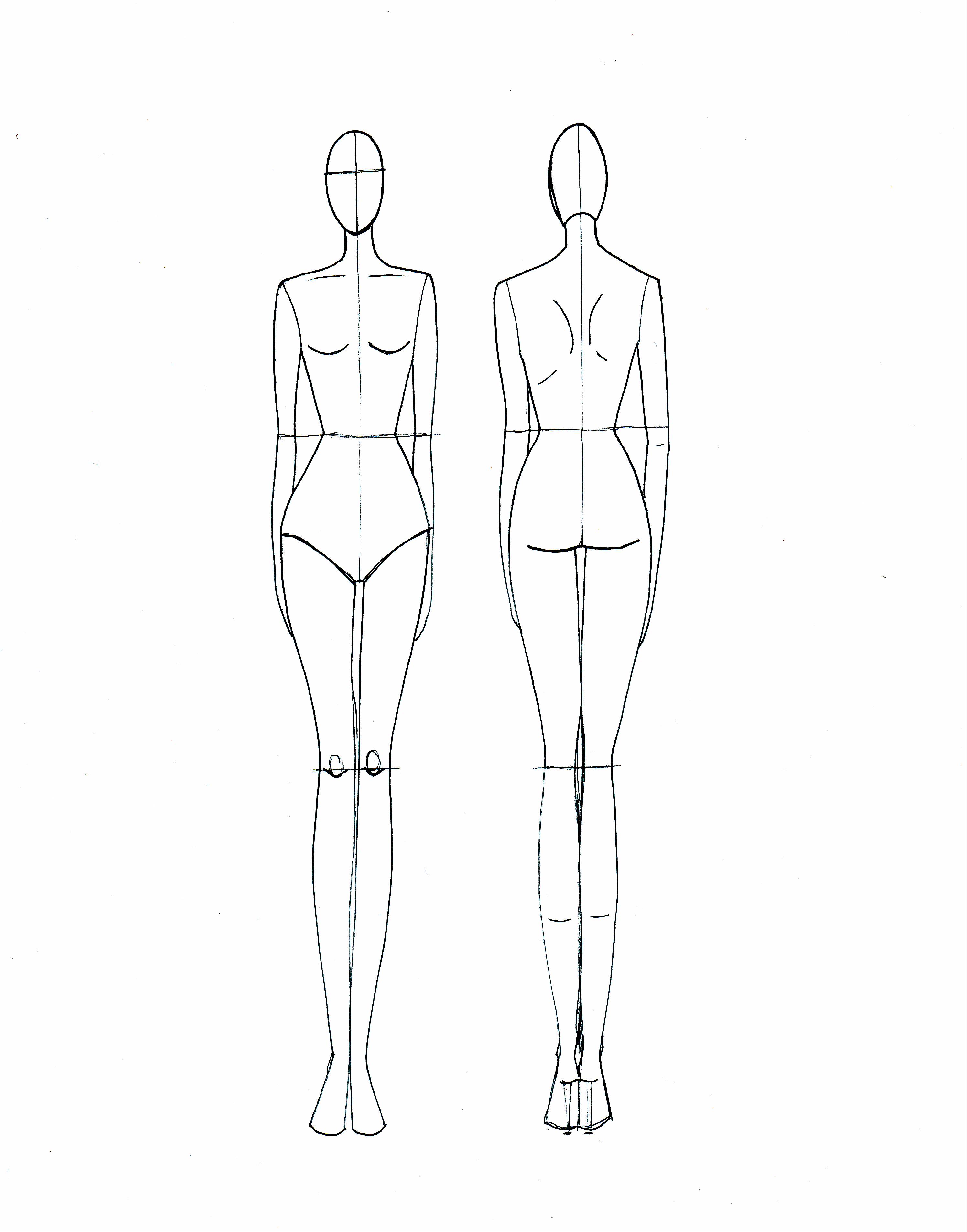 Fashion Design Sketches Templates