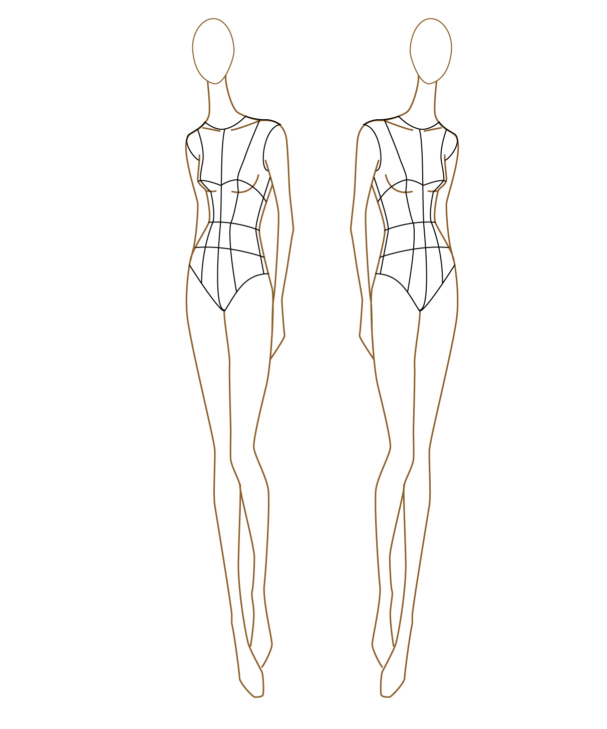 Fashion Sketch Body Template