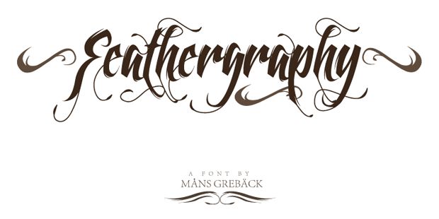 Feathergraphy Decoration Font Feathergraphy Decoration Font