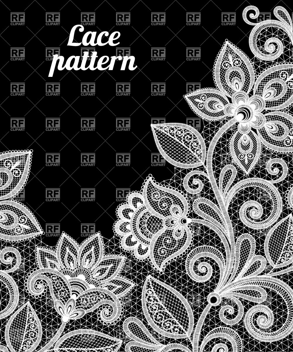 Floral Lace Pattern Vector