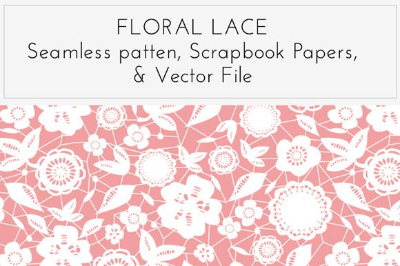 Floral Lace Pattern Vector