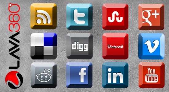 Free 3D Social Media Icons Free 3D Social Media Icons