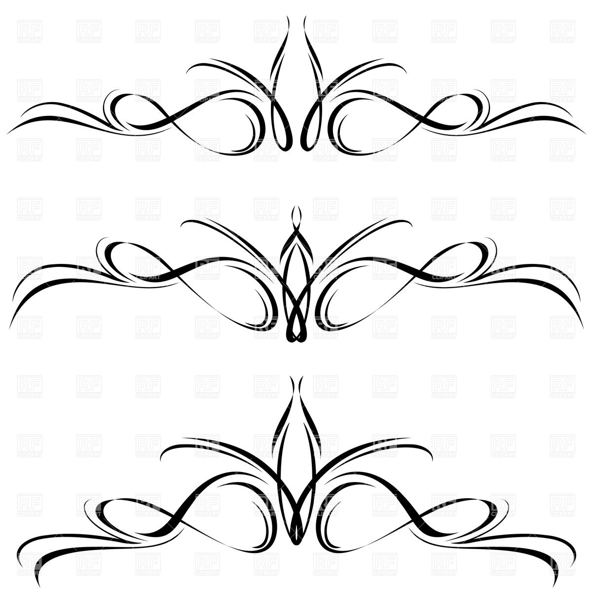 Free Decorative Lines Clip Art Borders