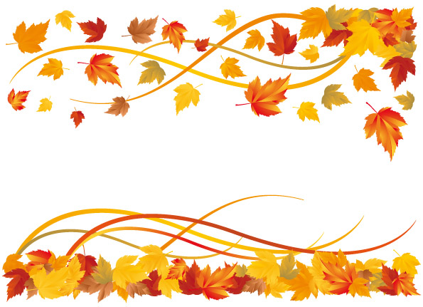 Free Fall Autumn Leaves Border Free Fall Autumn Leaves Border