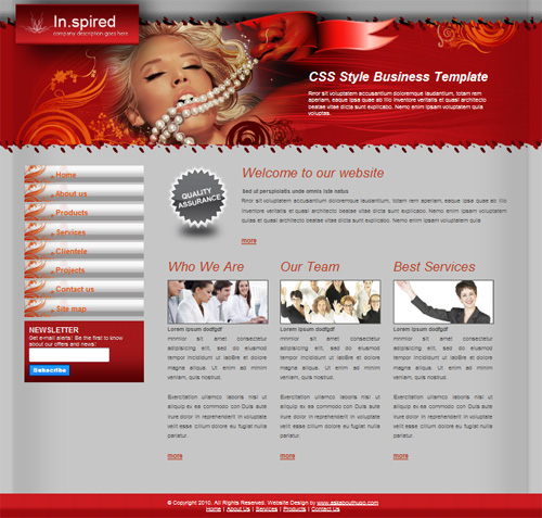 Free Jewelry Website Template Free Jewelry Website Template